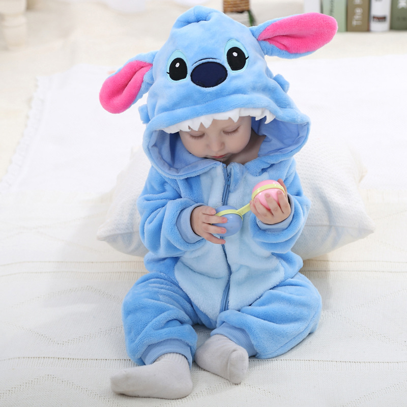 Baby Cartoon pajamas warm winter animal pajamas - Posh Baby Australia
